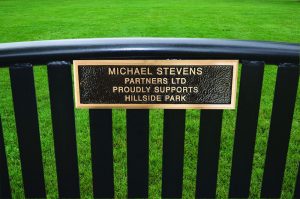 Commemorative Bench and Table Plaque