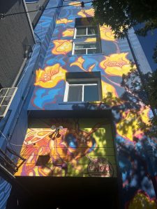 Mural of poppys