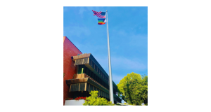 flag over city hall 