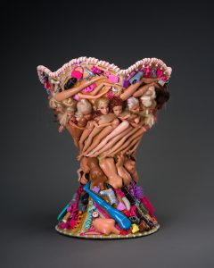 Emily Dvorin "Greater Than The Sum Of Its Parts" Lampshades, Barbie Parts, Ties $750