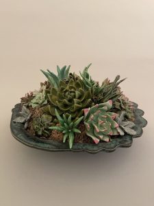 Susan Hontalas - "Ceramic Succulent Planter"- Ceramic, Foam, Clay, Wire and Moss- $750