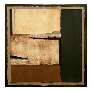 Stephen C. Wagner Structured Fragments #28" Jacket Paper, Board & Vintage Ruler $650