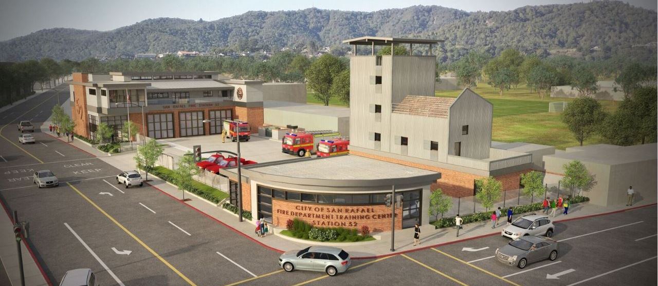 Rendering of Fire Station 52