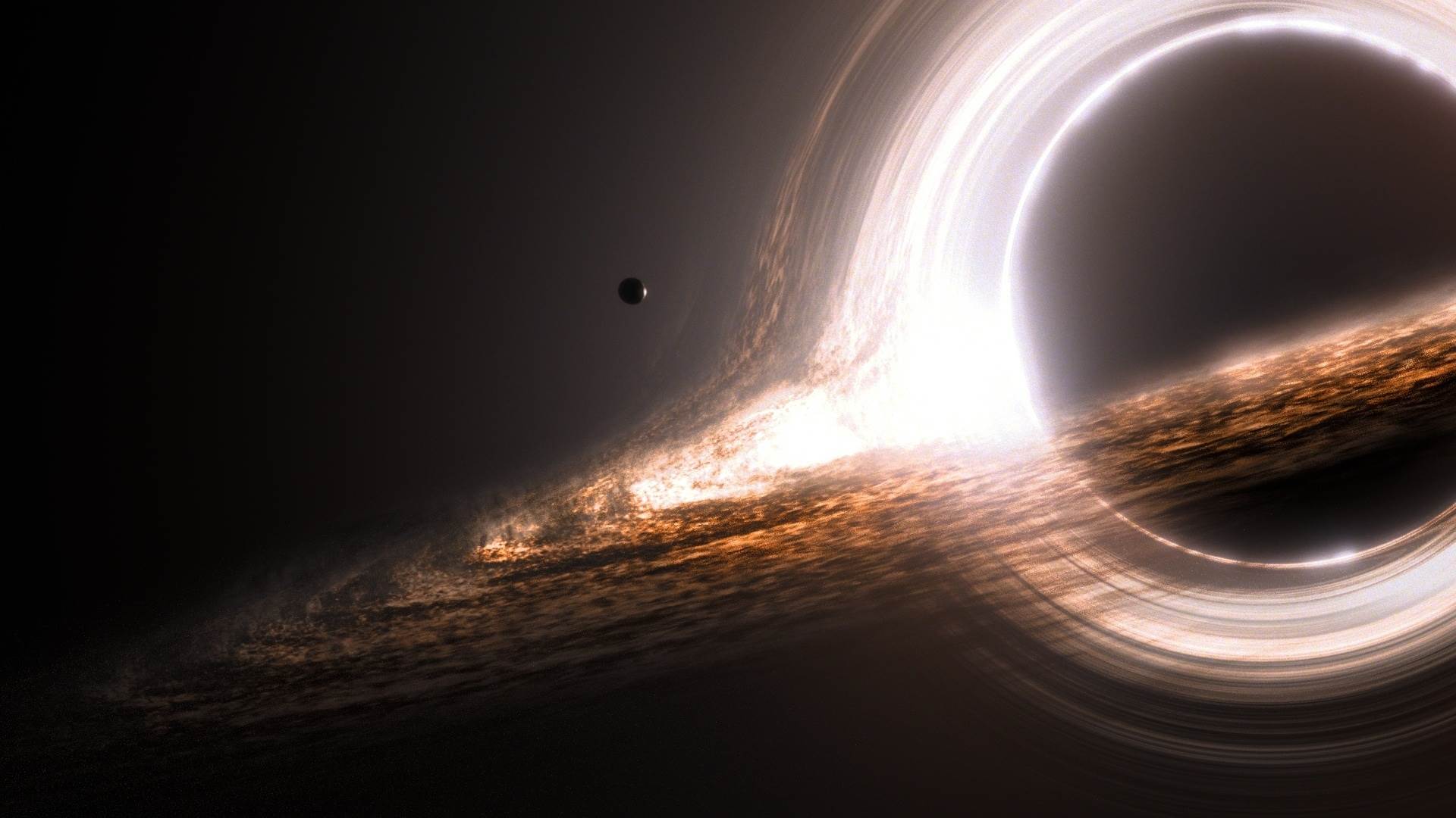 The Black Hole from the movie Interstellar