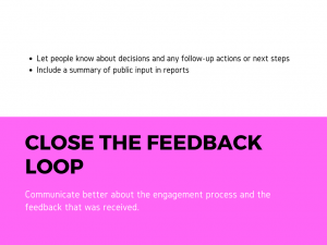 close the feedback loop