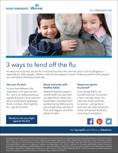 Flu flyer