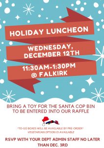 2018 COSR Holiday luncheon