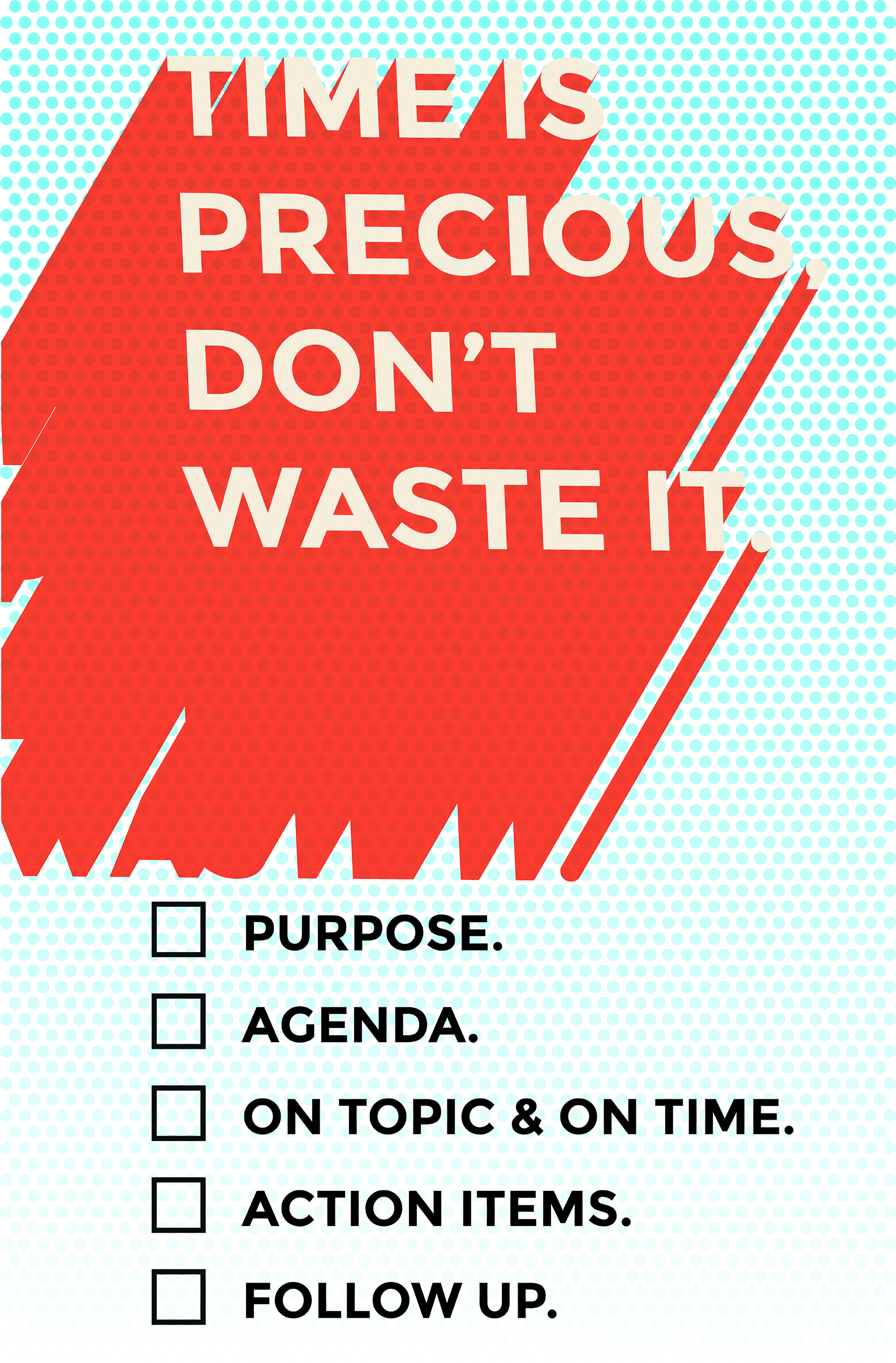 Meeting with purpose poster