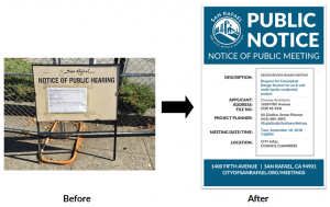 new & old public notice