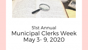 Municipal Clerks Week Flier