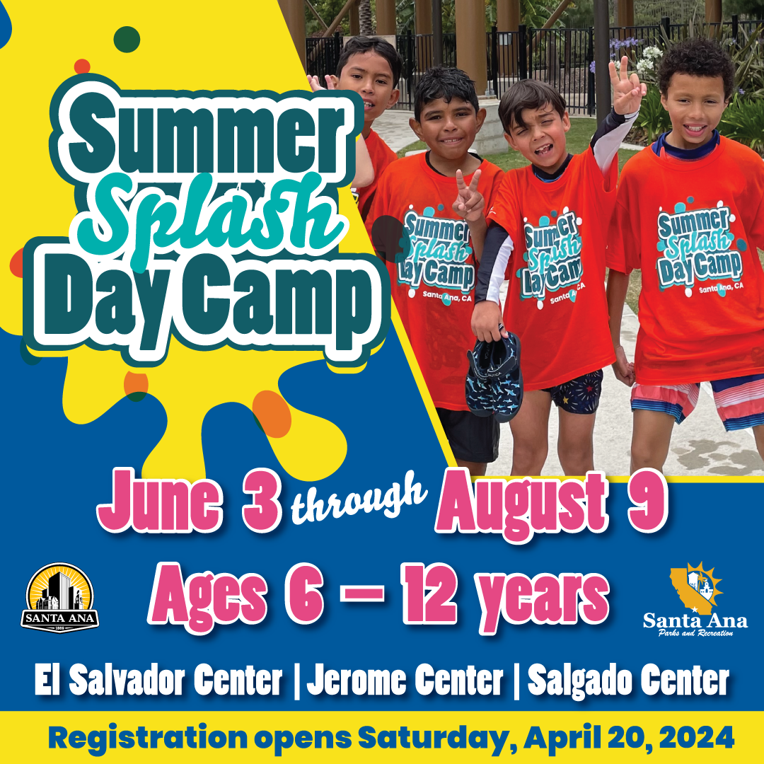 2024 Summer Splash Day Camp City of Santa Ana