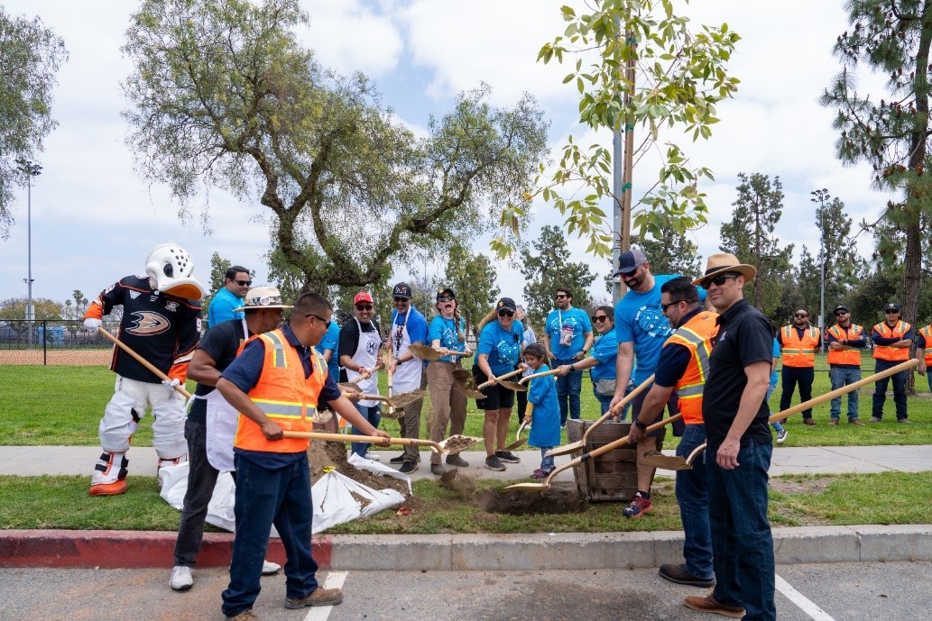 picture of Public Works Maintenance Services Division celebrating National Arbor Day
