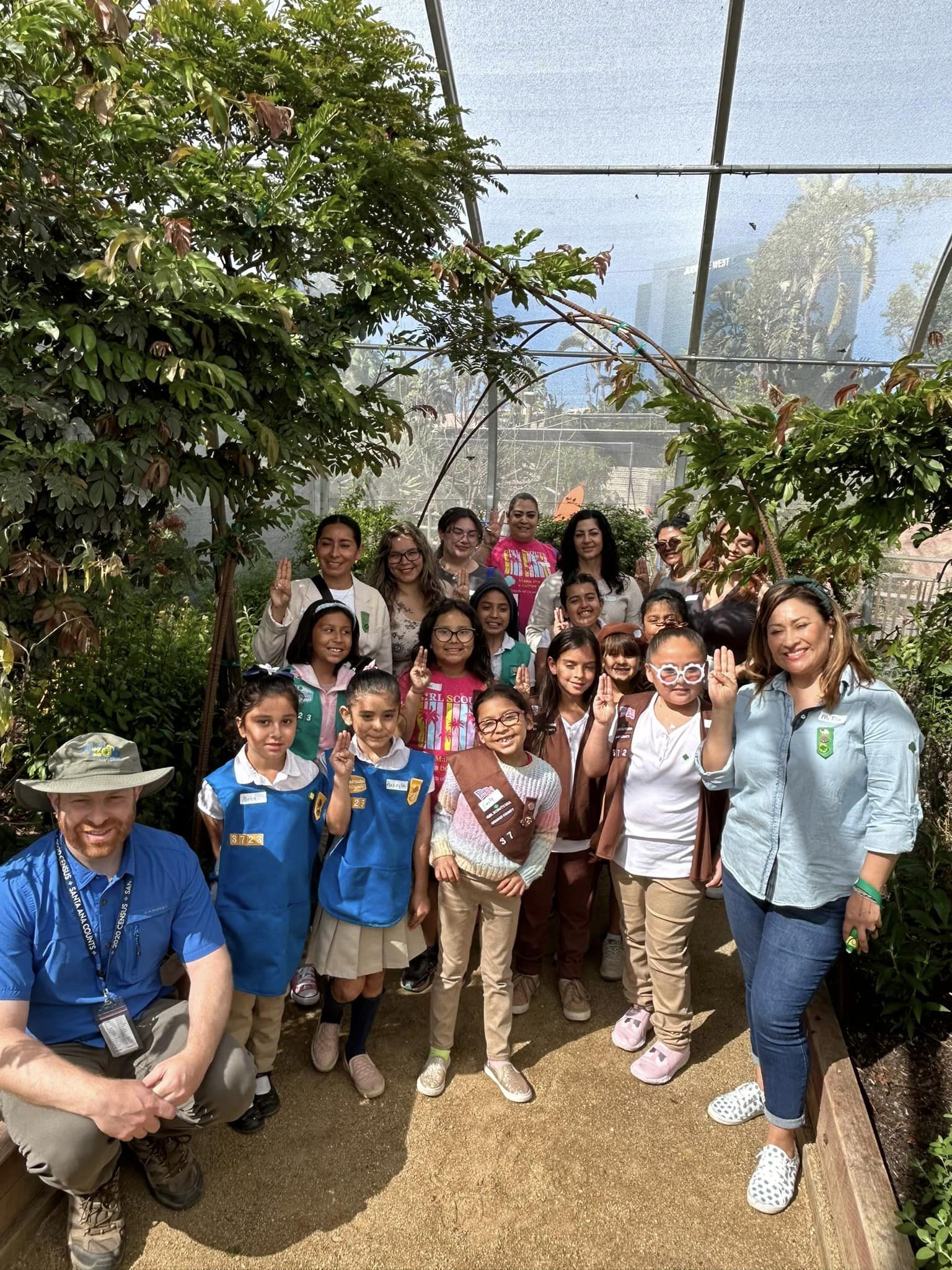 Girl Scout and Butterfly exhibit