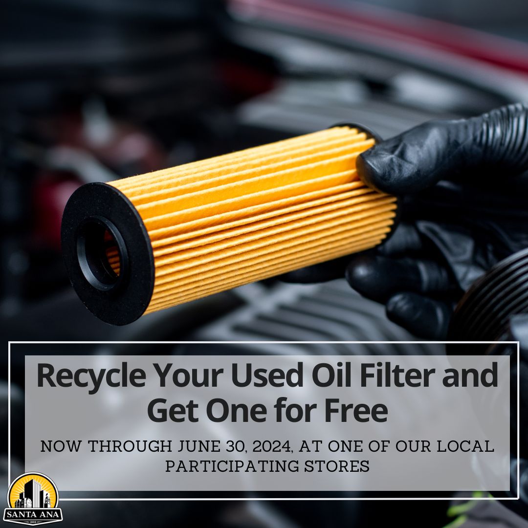 Recycle used oil filter