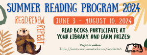 Summer Reading Program 2024: Read,Renew,Repeat! 
