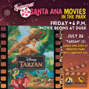 flier for Movies in the Park 2024