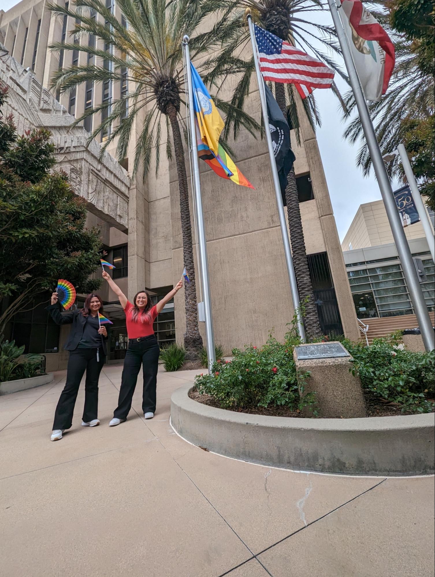 Pride Flag Raising Ceremony on Harvey Milk Day