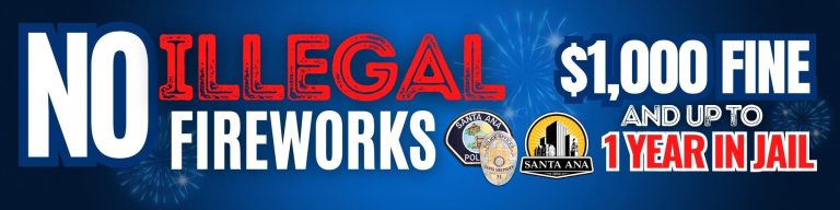 No illegal fireworks