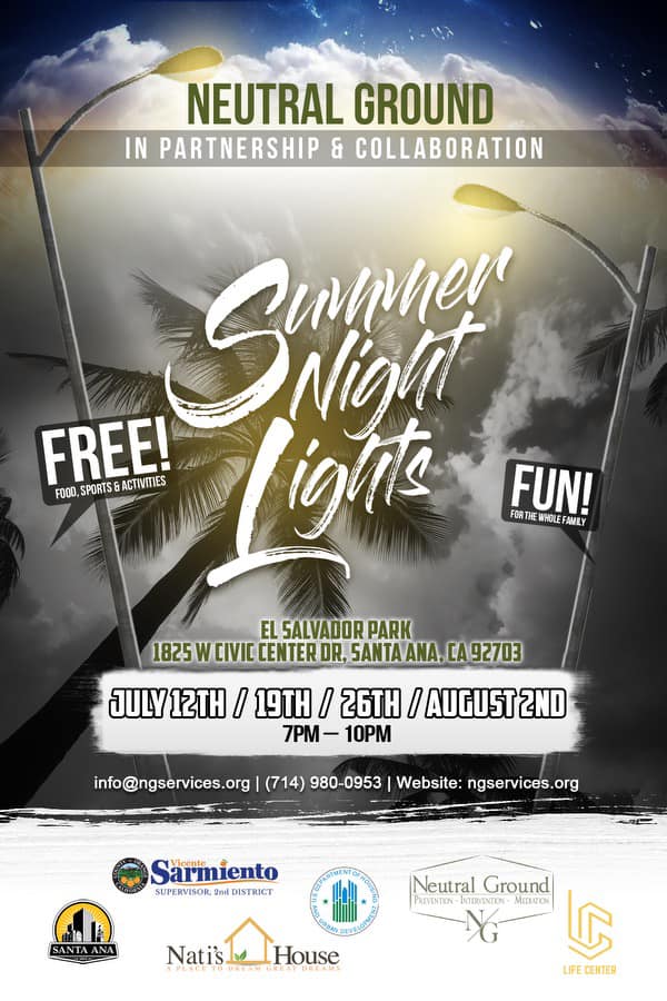 summer night lights flyer 2024