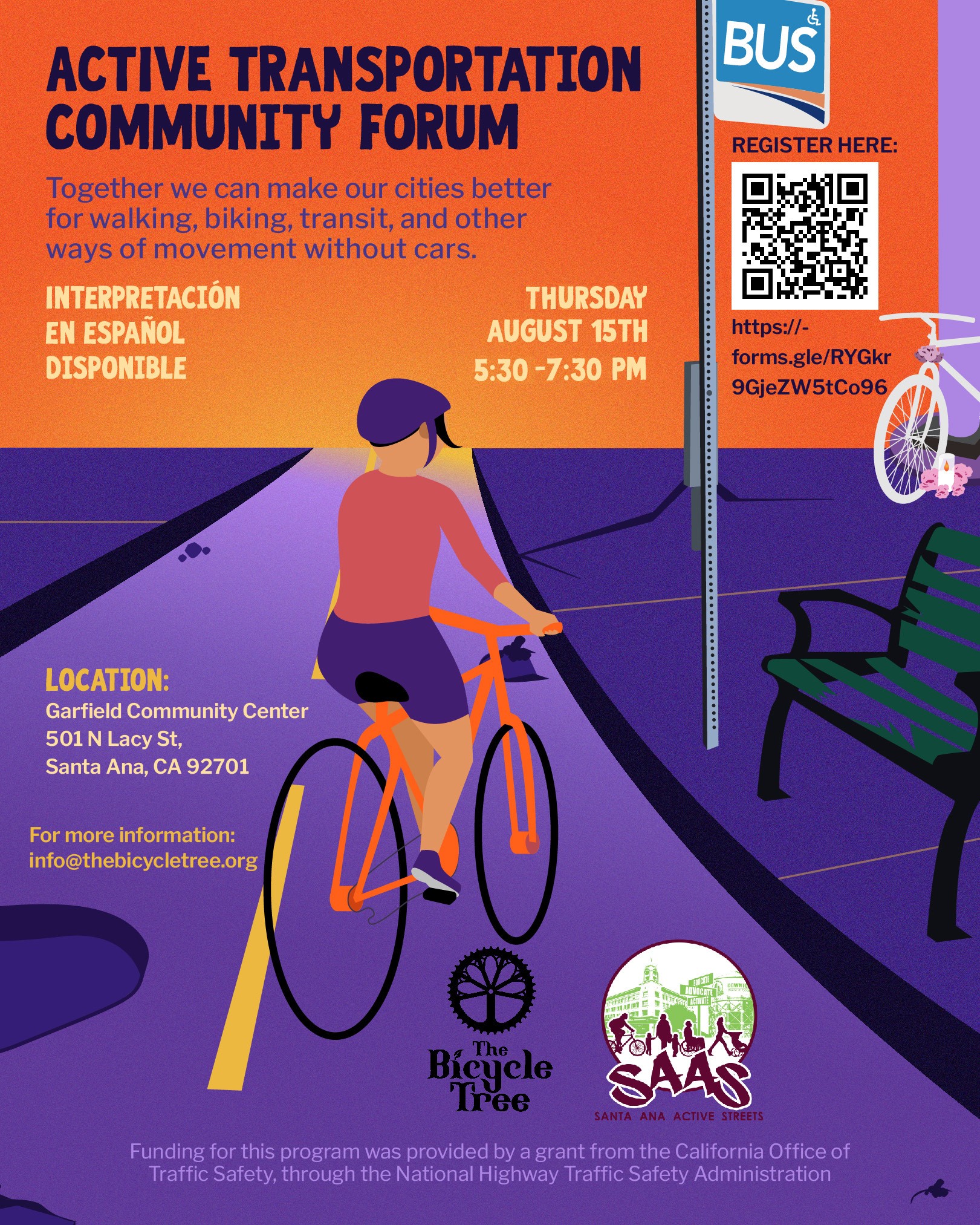 Active Transportation Community Forum - August 15