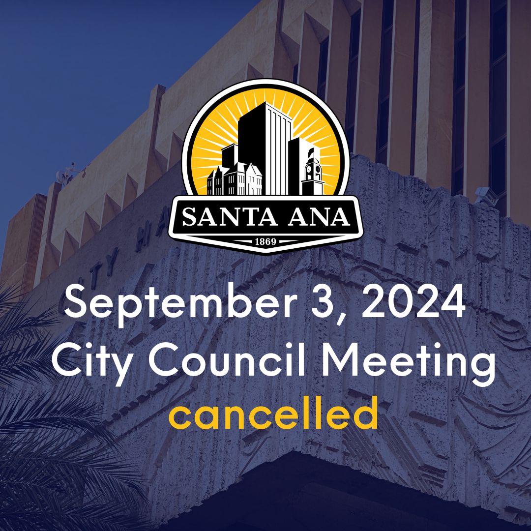 sep. 3 City Council Meeting Cancelled