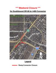 Weekend Closure Southound Northbound SR-55