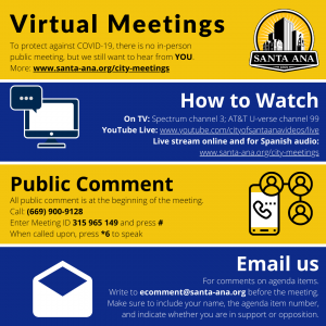City Council Meeting Participation Flier