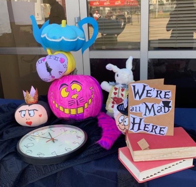 Employee Pumpkin Contest, Alice in Wonderland theme