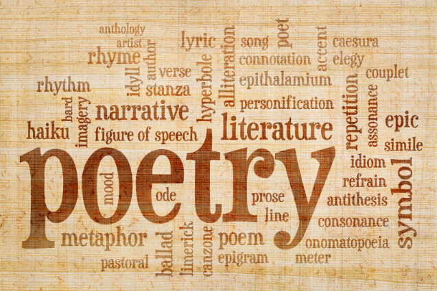 collection of words related to poetry