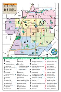 Santa Ana map of park facilities