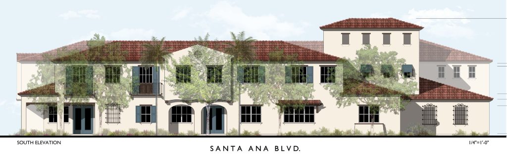 Santa Ana Boulevard (South) Elevation