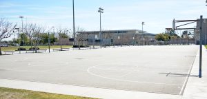 Basketball courts at Centennial Park