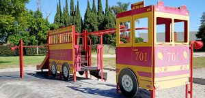 Fire truck theme playground at bomo koral park
