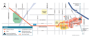 OC Streetcar Project Map