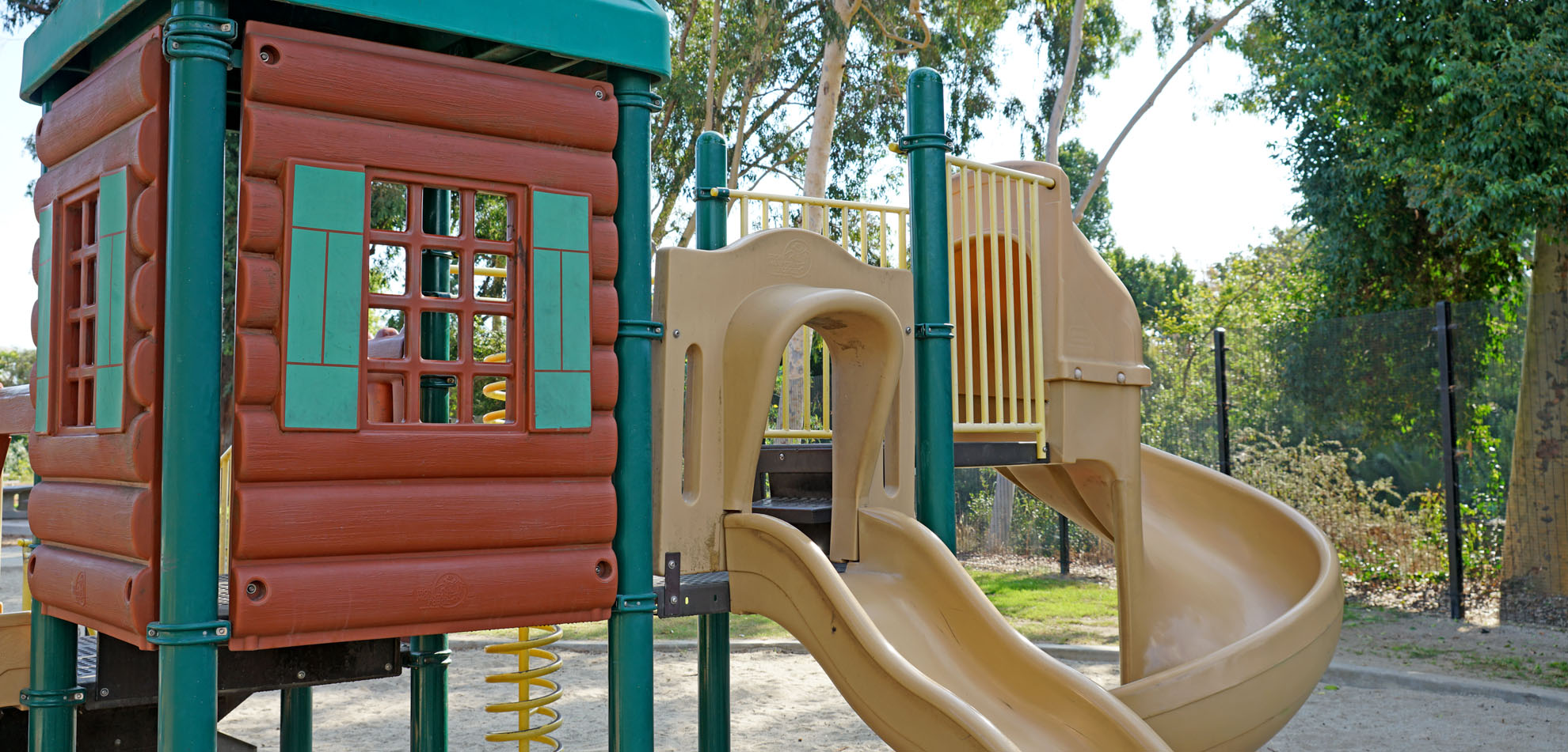 Playground slide at Fisher Park