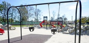 Swings at Cesar Chavez Campesino Park