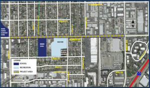 Warner Avenue Improvements Aerial Map