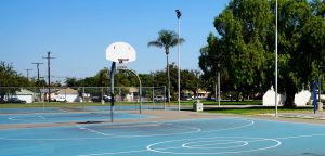 basketball courts at memorial park