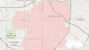 Sample map from Open GIS Data app