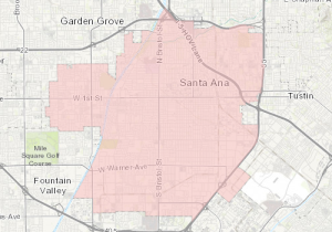 Sample map from Open GIS Data app