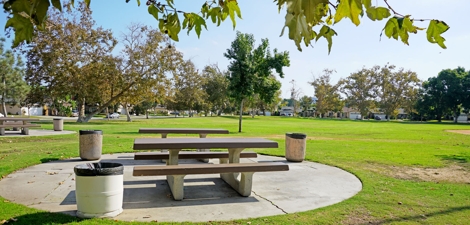 seating area at Morrison Park