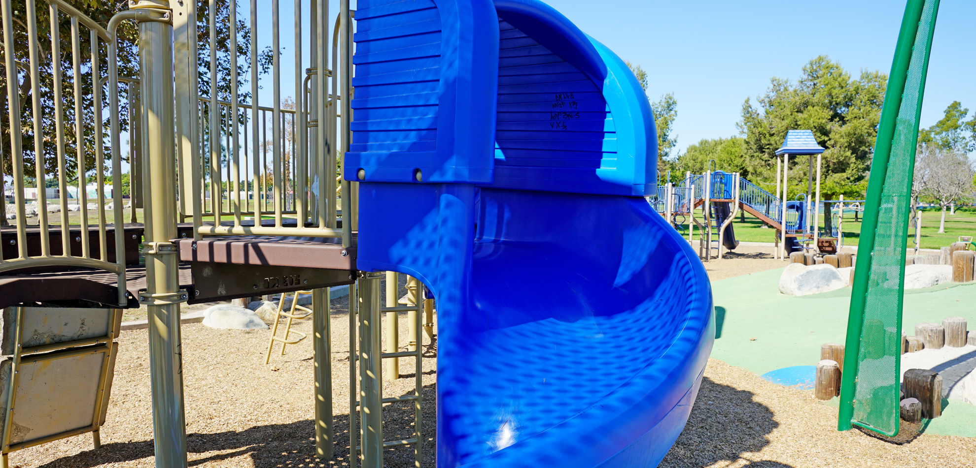 spiral slide at Thornton Park