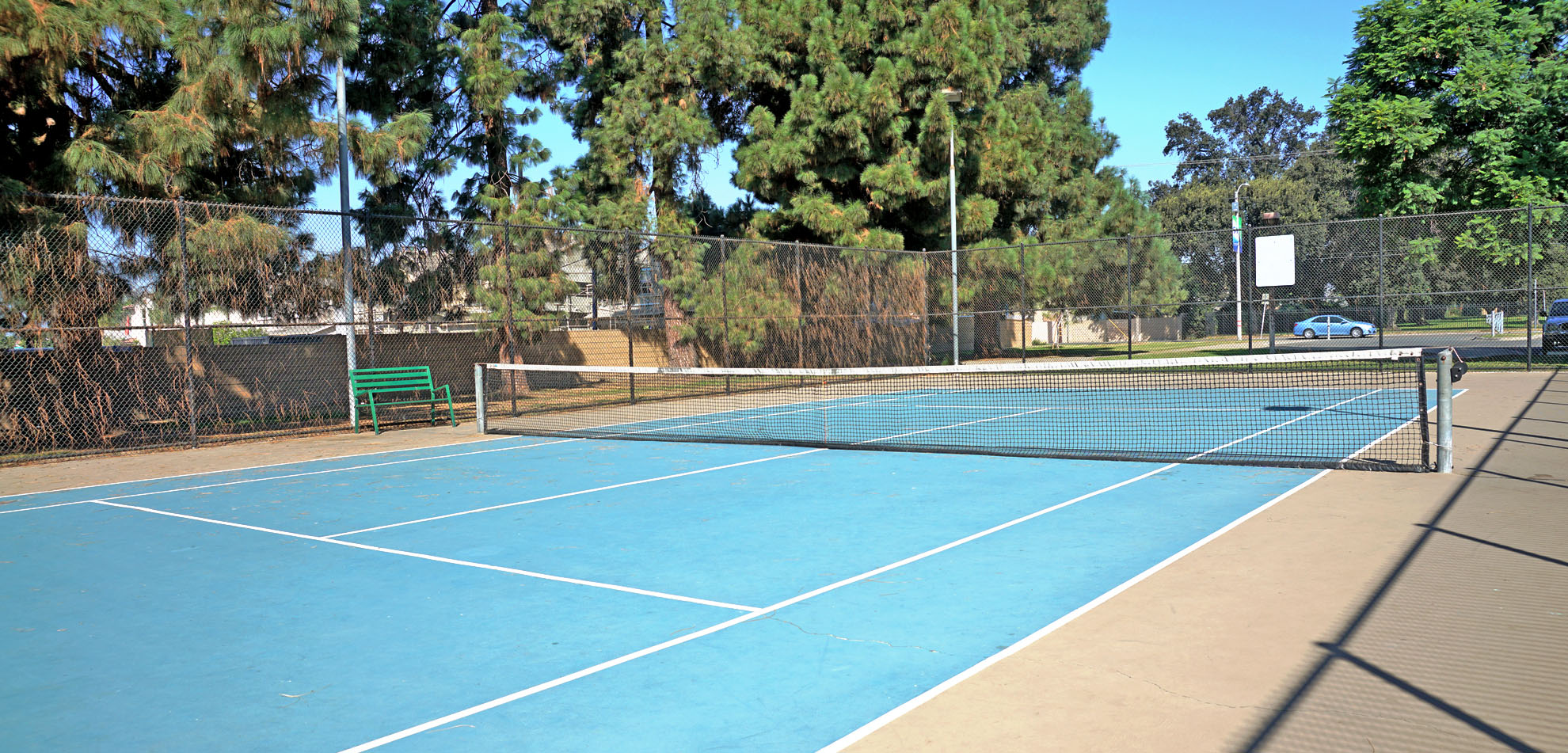 tennis court at Portola park