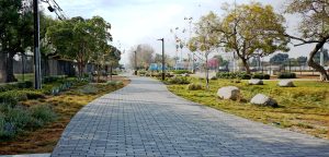 Jerome Park paved walkway