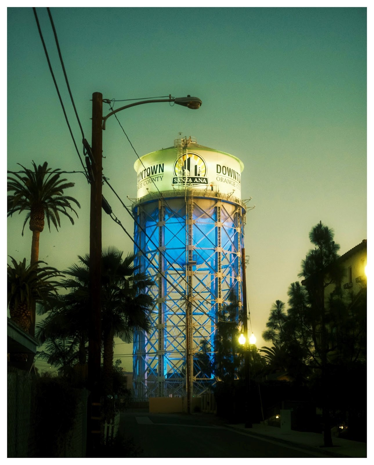 Santa Ana Water Tower Sunset