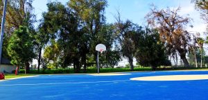 basketball court at Riverview park