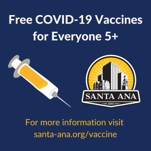 COVID-19 vaccine sign