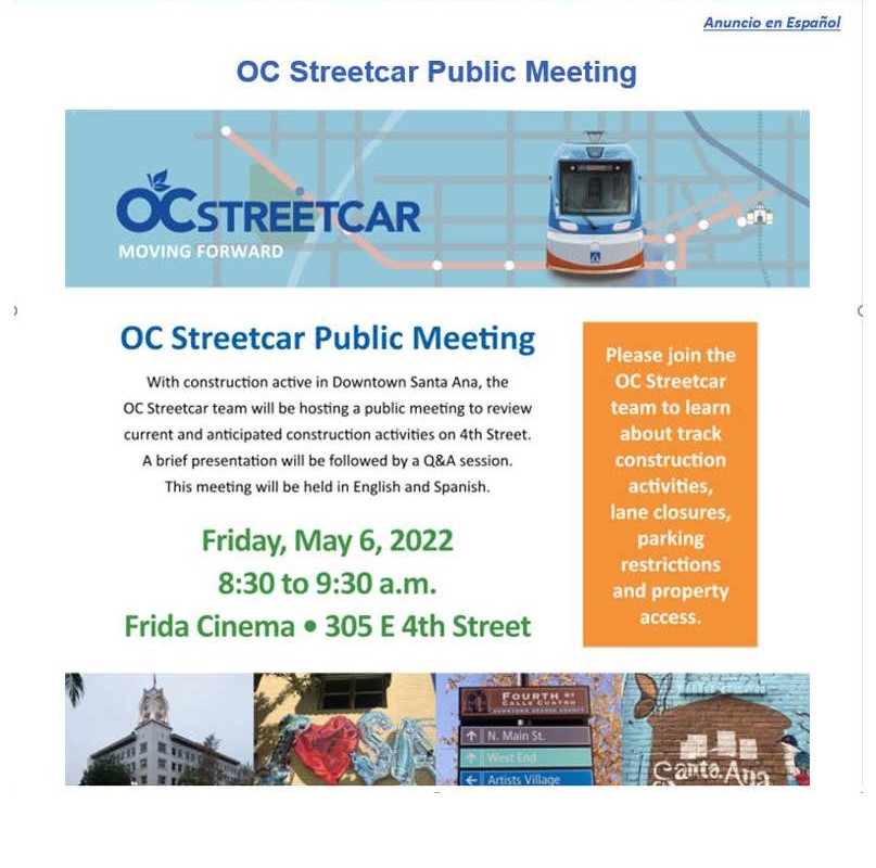 OC Street Car Meeting Flyer