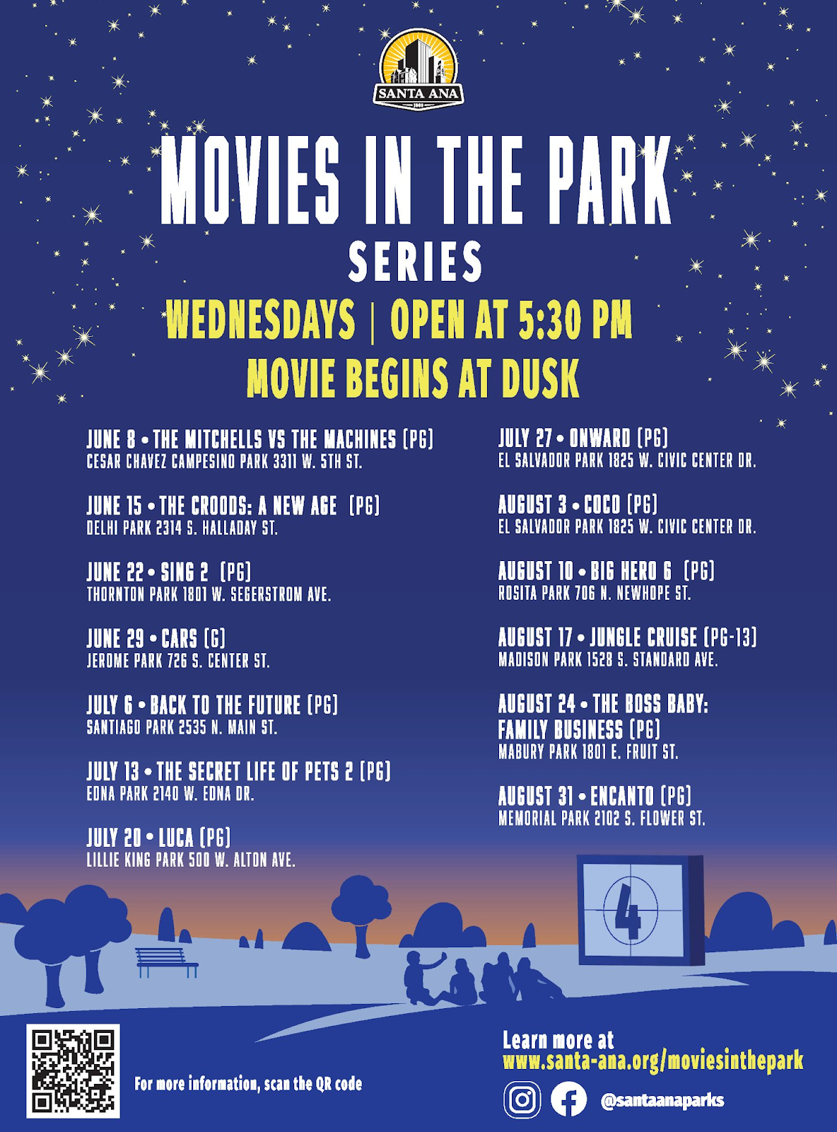 MovieInthePark List