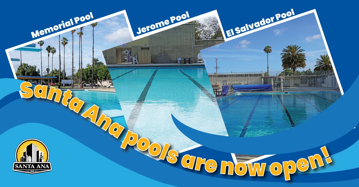 Graphic of pools opening
